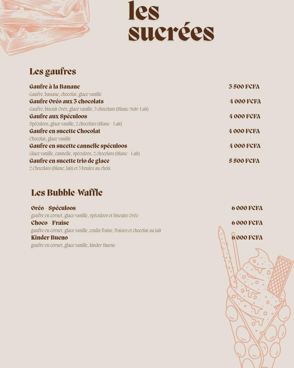 Carte Terracotta — Les sucrées