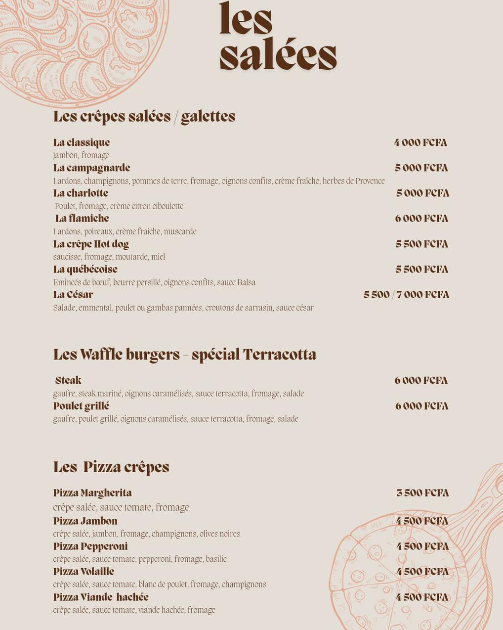 Carte Terracotta — Les salées